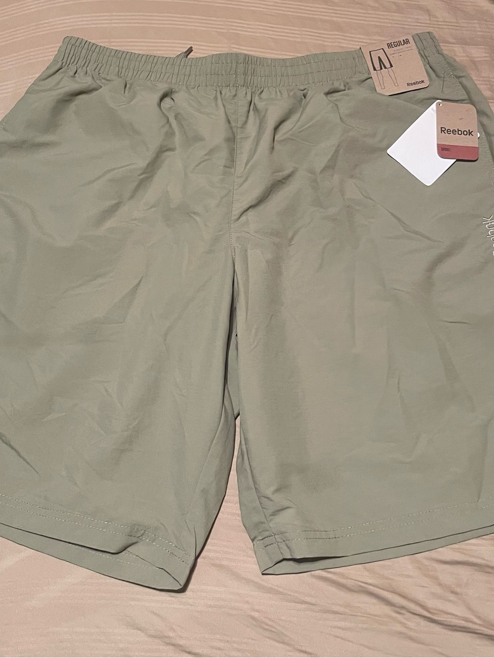 Reebok Men's Sage Green Athletic Shorts